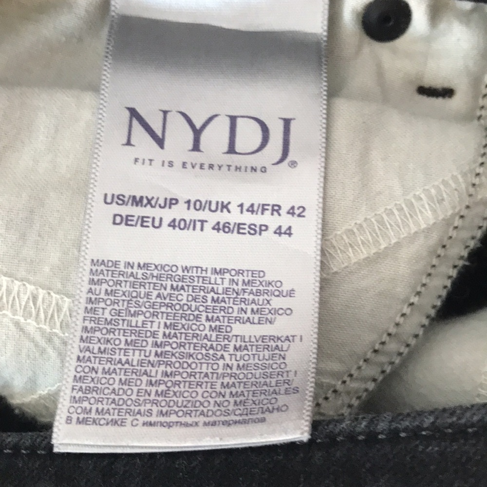 NYDJ AMI Black Jeans Size 10 - Picture 4 of 9